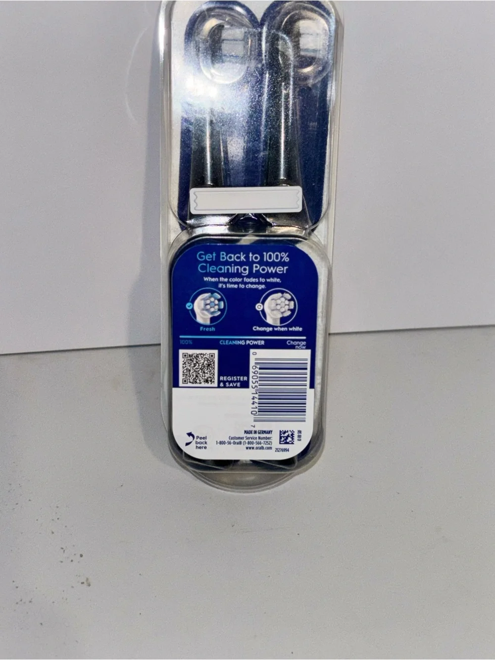 New Oral-B iO Gum & Sensitive Replacement Brush Heads Black 6-Ct Pack-Sealed